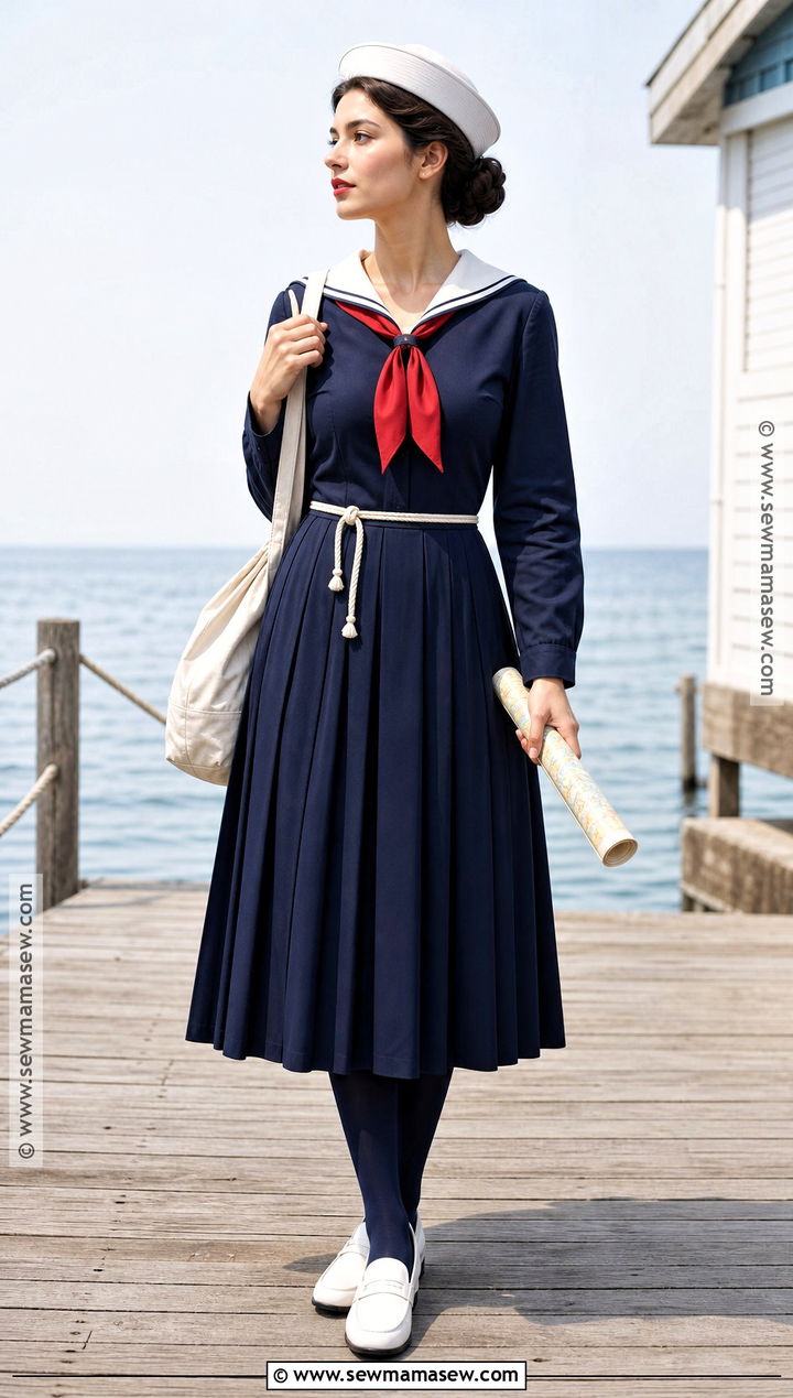 Modest Midi Sailor Costume - 40 sailor costume ideas for women