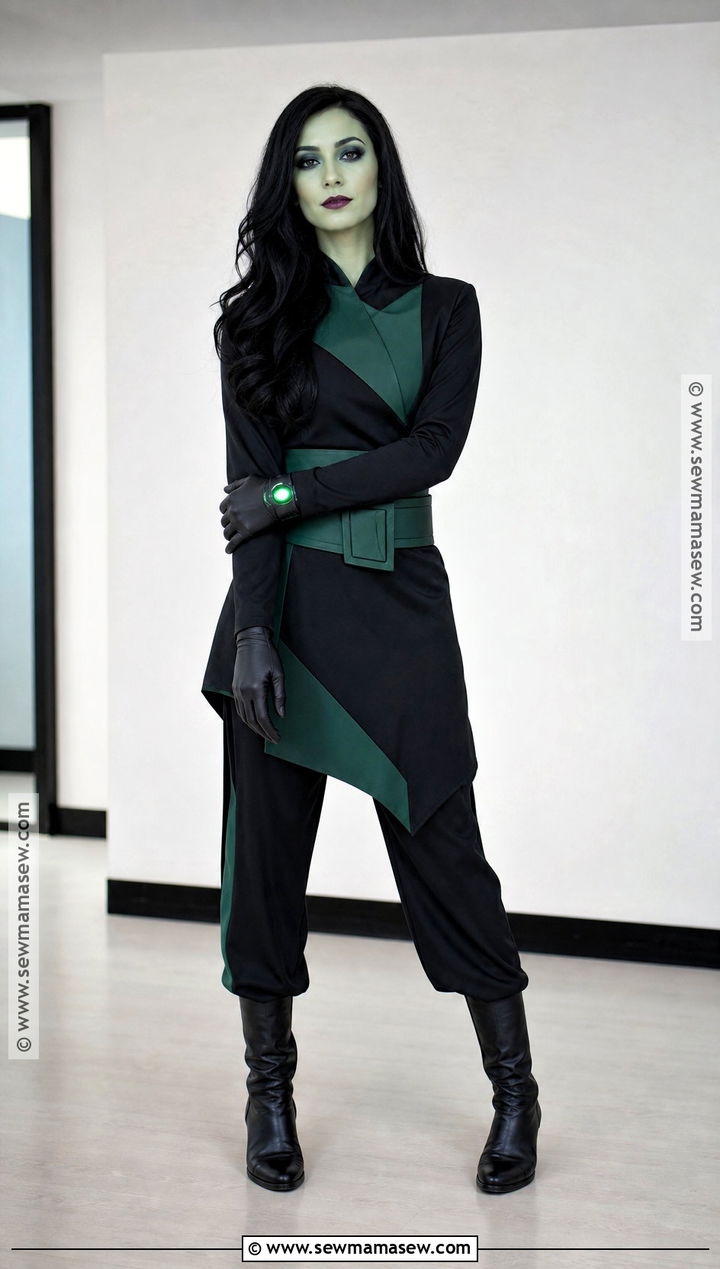 Modest Shego Costume With Long Tunic - 30 she go costume ideas