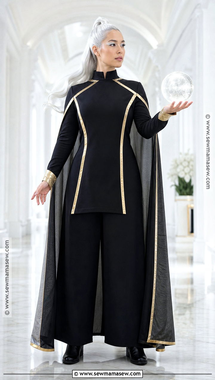 Modest Storm Cosplay With Long Black Tunic - 30 storm cosplay ideas