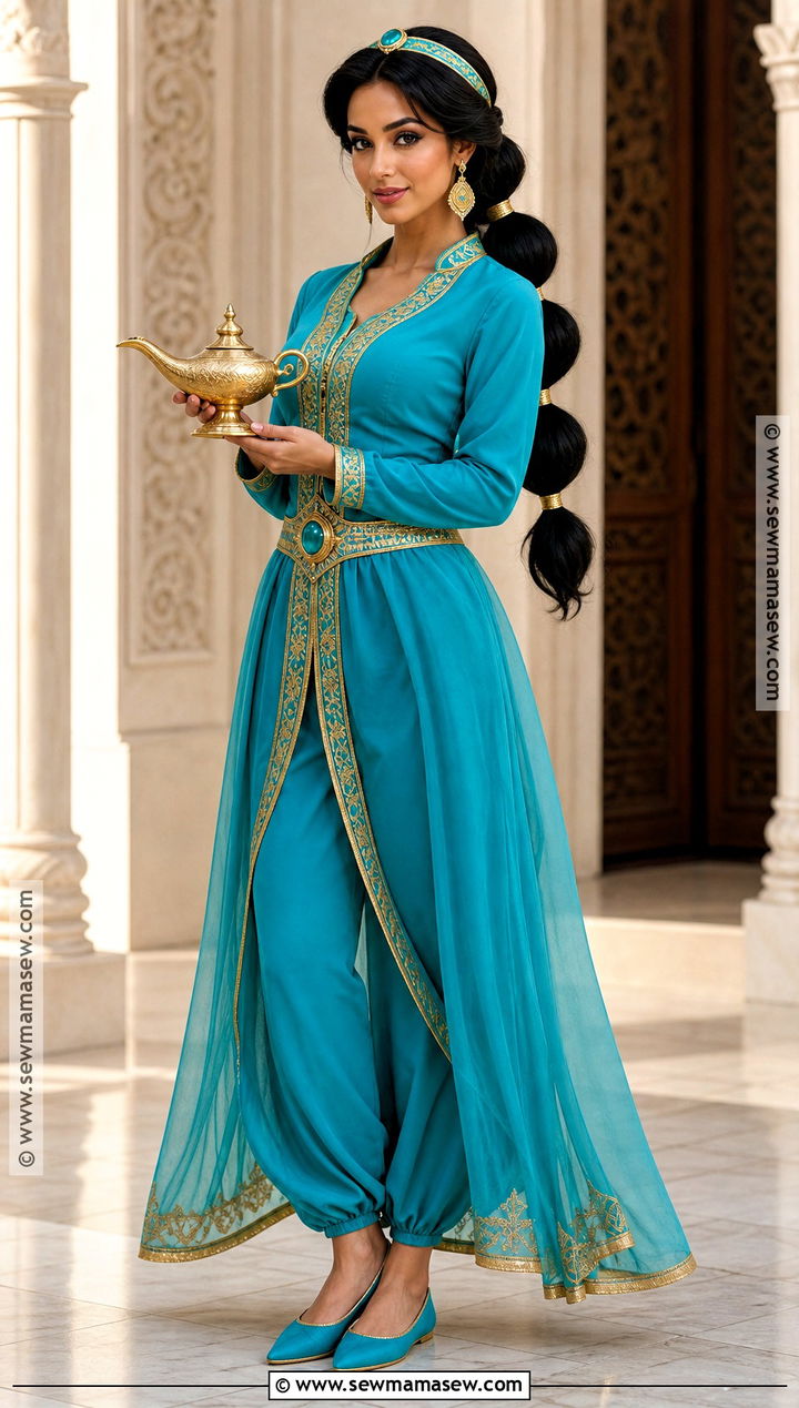 Modest Teal Jasmine Costume - 35 Jasmine Princess Costume Ideas