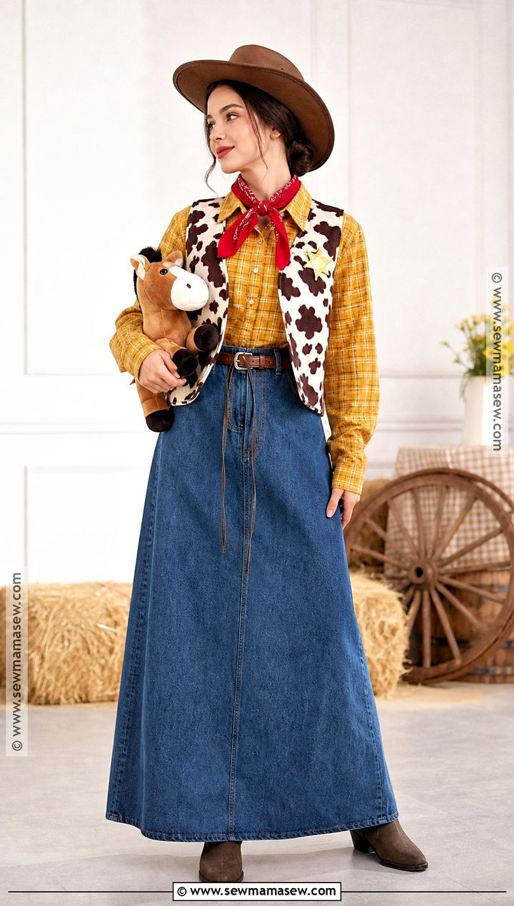 Modest Woody Costume With Maxi Skirt - 30 woody costume women's ideas