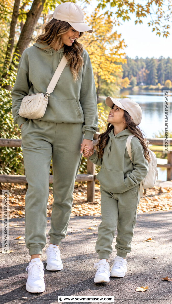 Mommy And Me Hoodie And Joggers Outfit - 15 fall outfits mommy and me