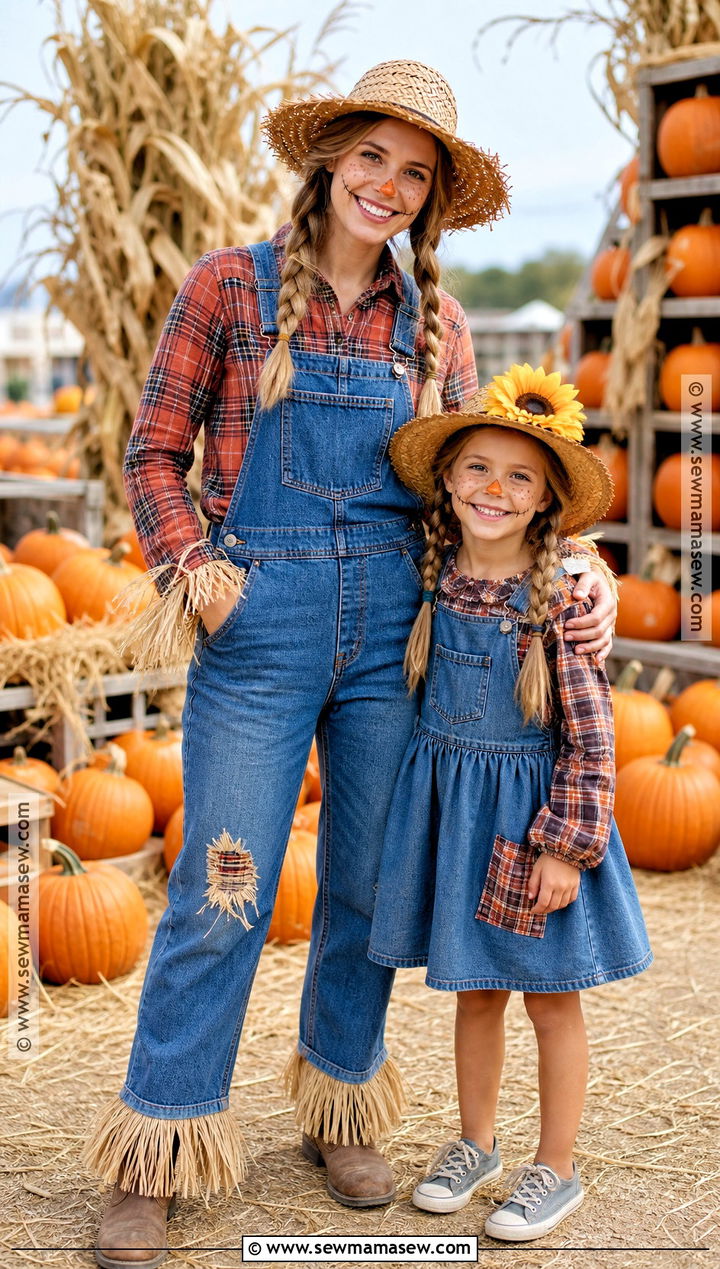 Mommy And Me Scarecrow Costume - 35 Scare Crow Halloween Costume Ideas