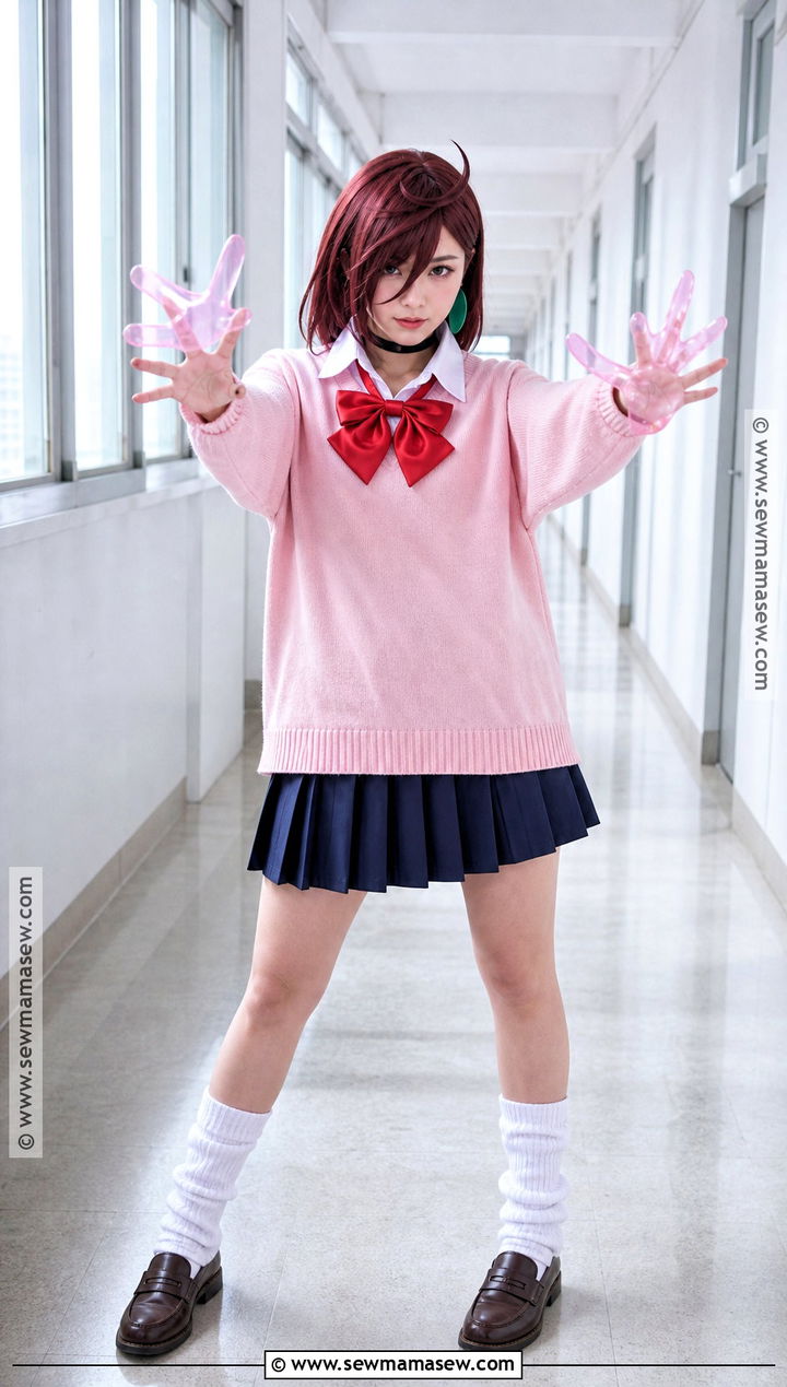 Momo Ayase School Uniform Cosplay - 35 dandadan cosplay ideas