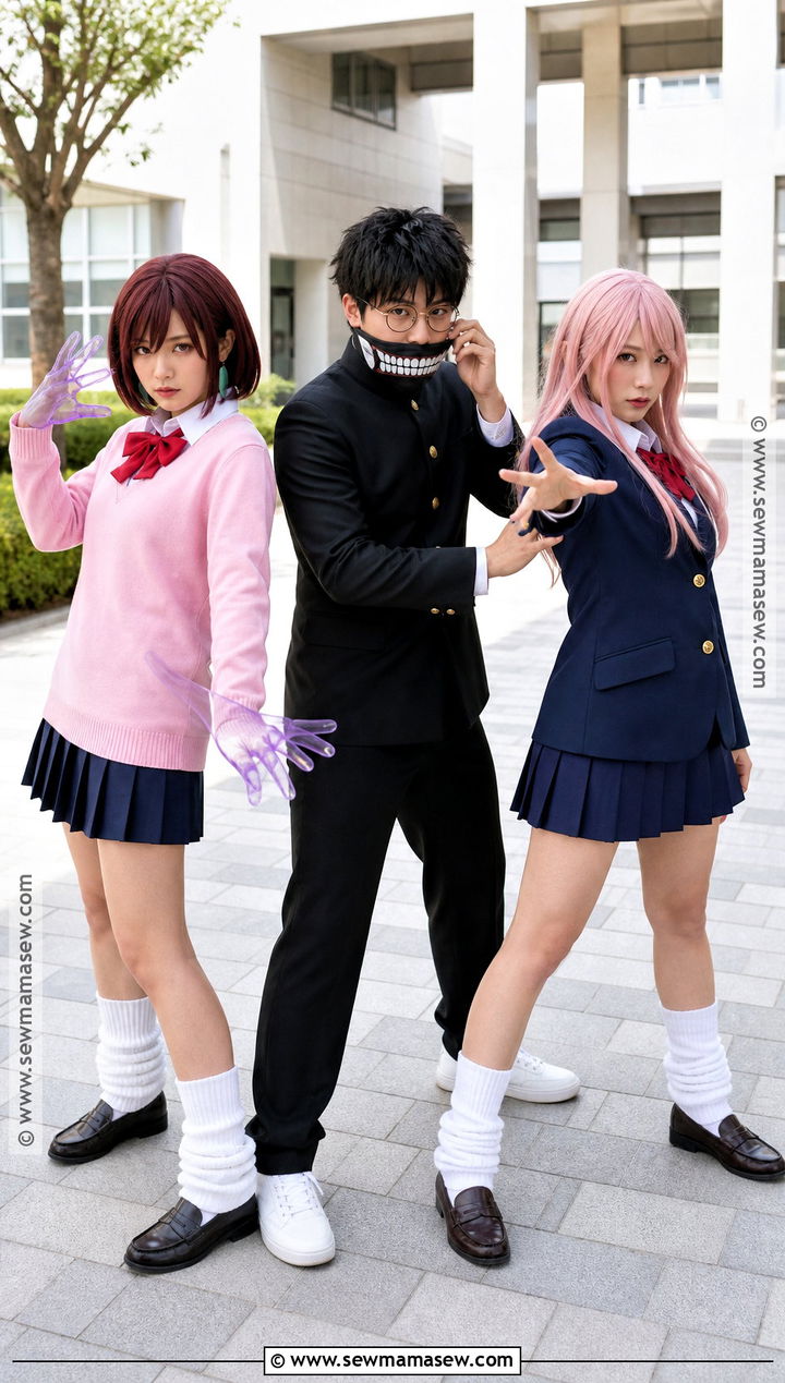 Momo Okarun And Aira Group Cosplay - 35 dandadan cosplay ideas