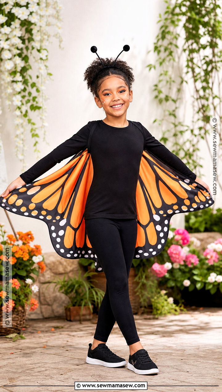 Monarch Butterfly Costume - 30 easy halloween costumes for kids