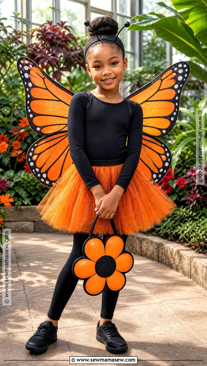 Monarch Butterfly Costume - 35 girls halloween costumes for kids