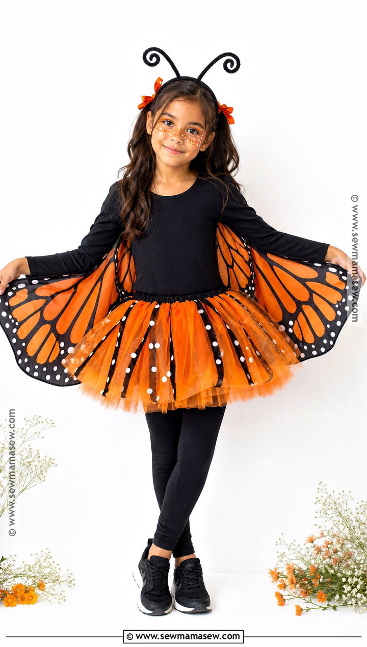 Monarch Butterfly Costume For Girls - 45 girl halloween costumes