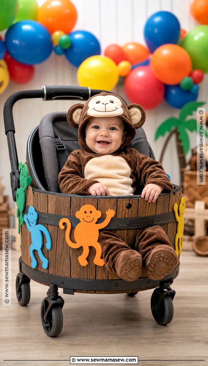 Monkey In A Barrel Baby Costume - 30 baby monkey costume ideas
