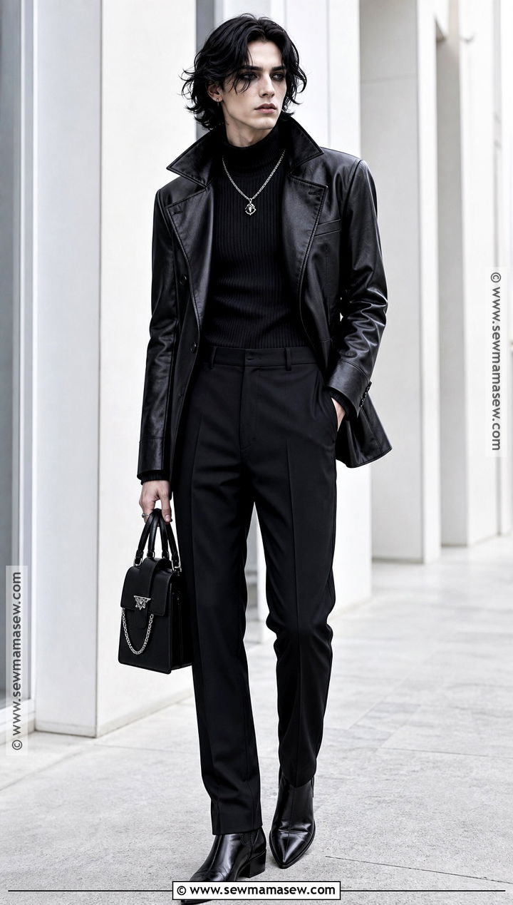Monochrome Black Vampire Outfit - 50 vampire outfit ideas