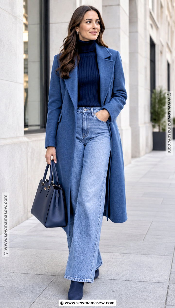Monochrome Blue Light Blue Jeans Outfit - 20 light blue jeans outfit fall