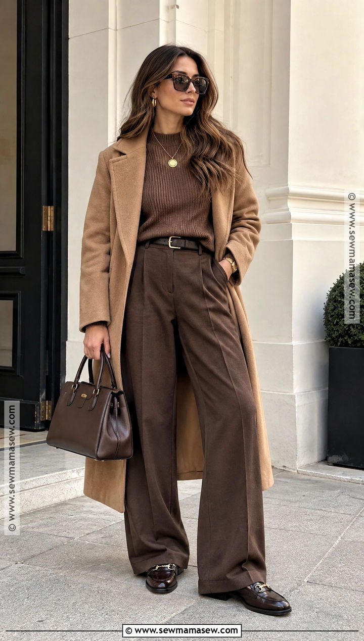 Monochrome Brown Fall Outfit - 25 fall style outfits