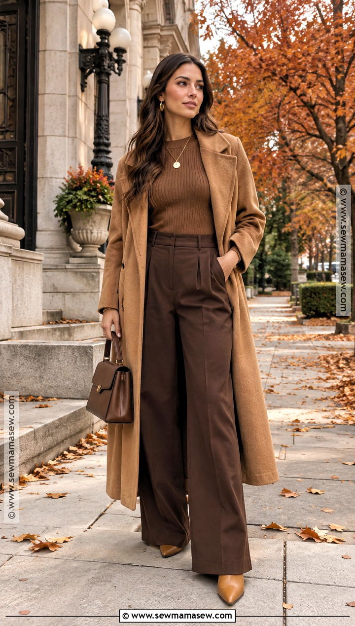 Monochrome Brown Fall Proposal Outfit - 25 fall proposal outfit ideas