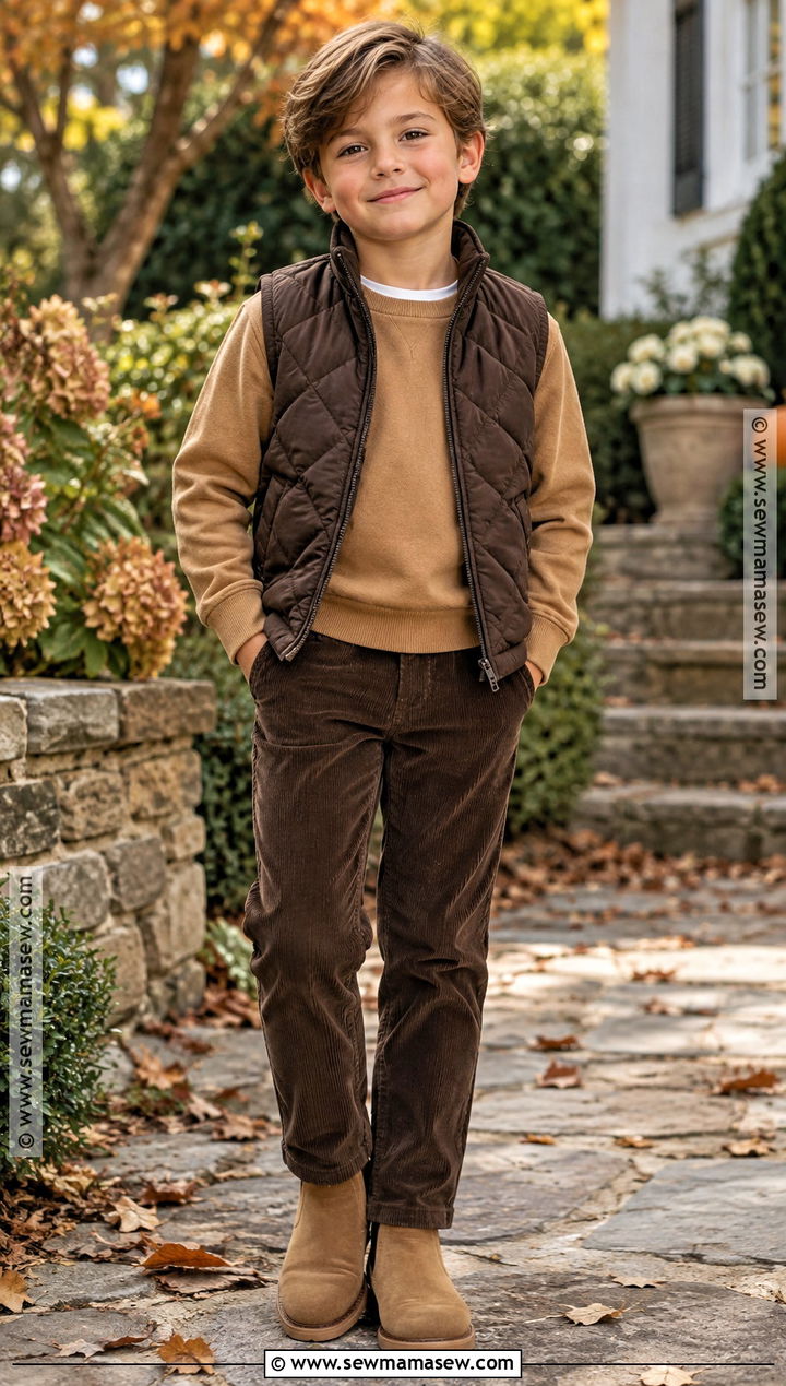 Monochrome Brown Outfit With Suede Boots - 25 Boy Fall Outfits