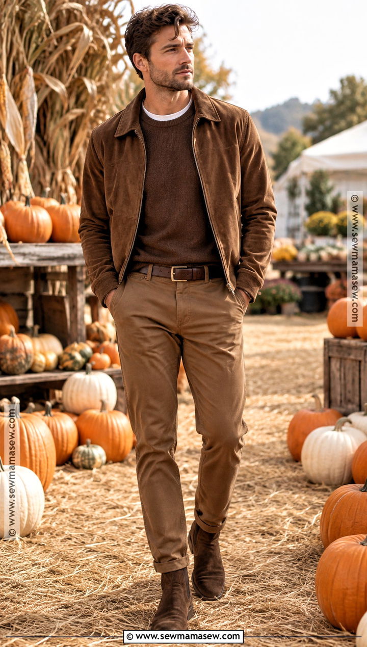 Monochrome Brown Pumpkin Patch Outfit - 25 pumpkin patch outfit ideas for men