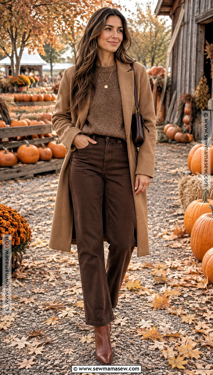 Monochrome Brown Pumpkin Patch Outfit - 25 pumpkin patch outfits