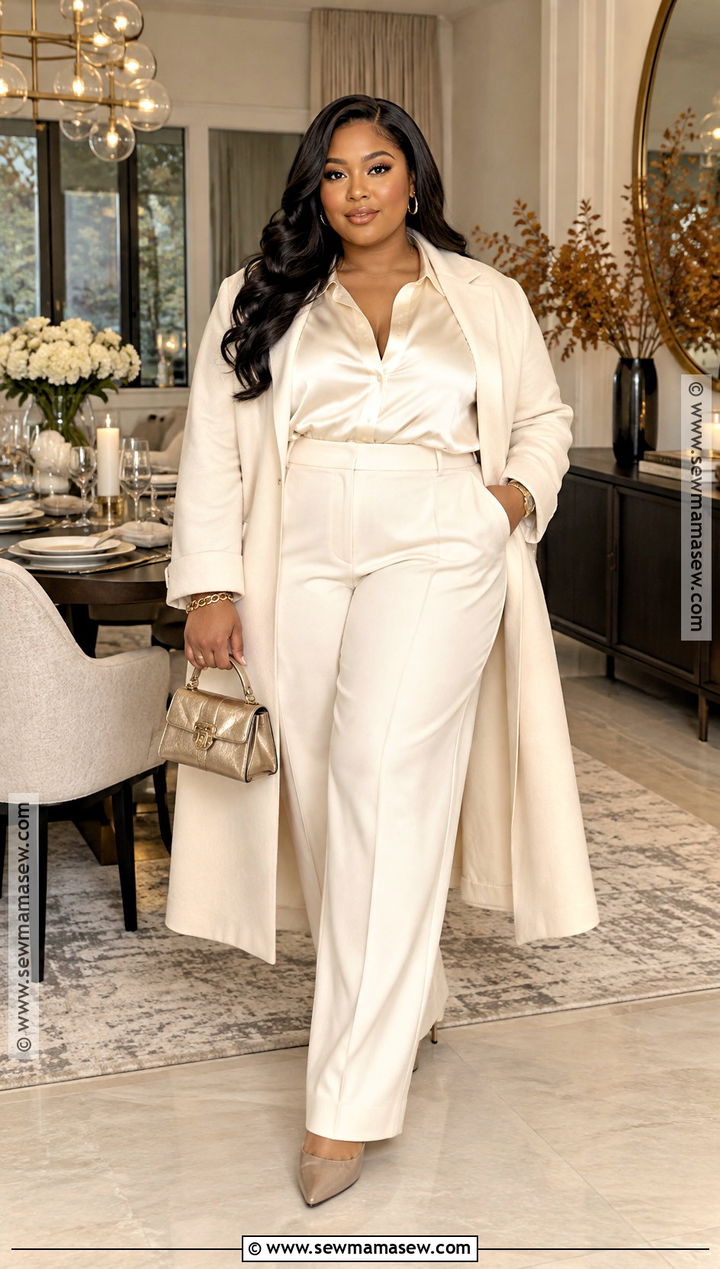 Monochrome Cream Autumn Birthday Outfit - 20 Birthday Autumn Outfit Ideas