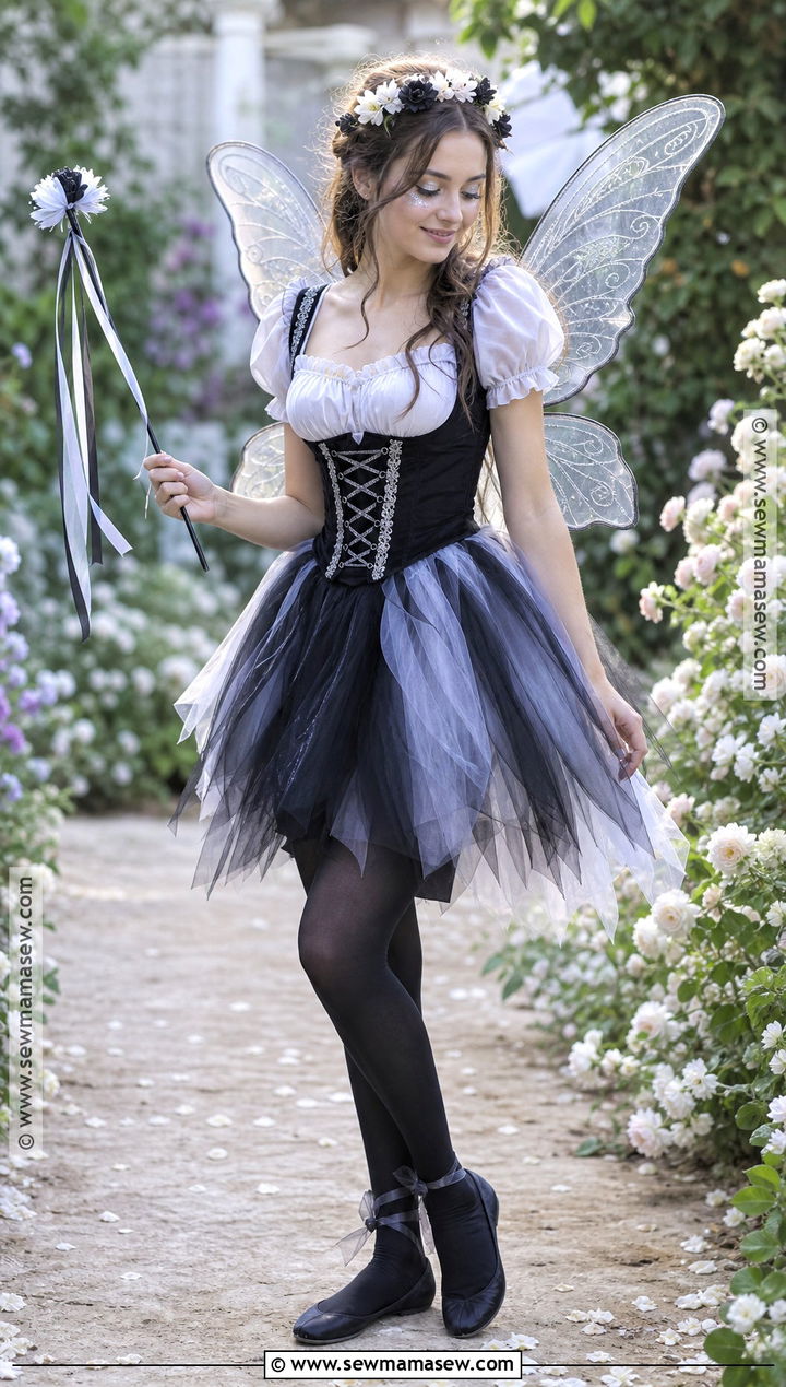 Monochrome Fairy Costume - 45 nun costume ideas
