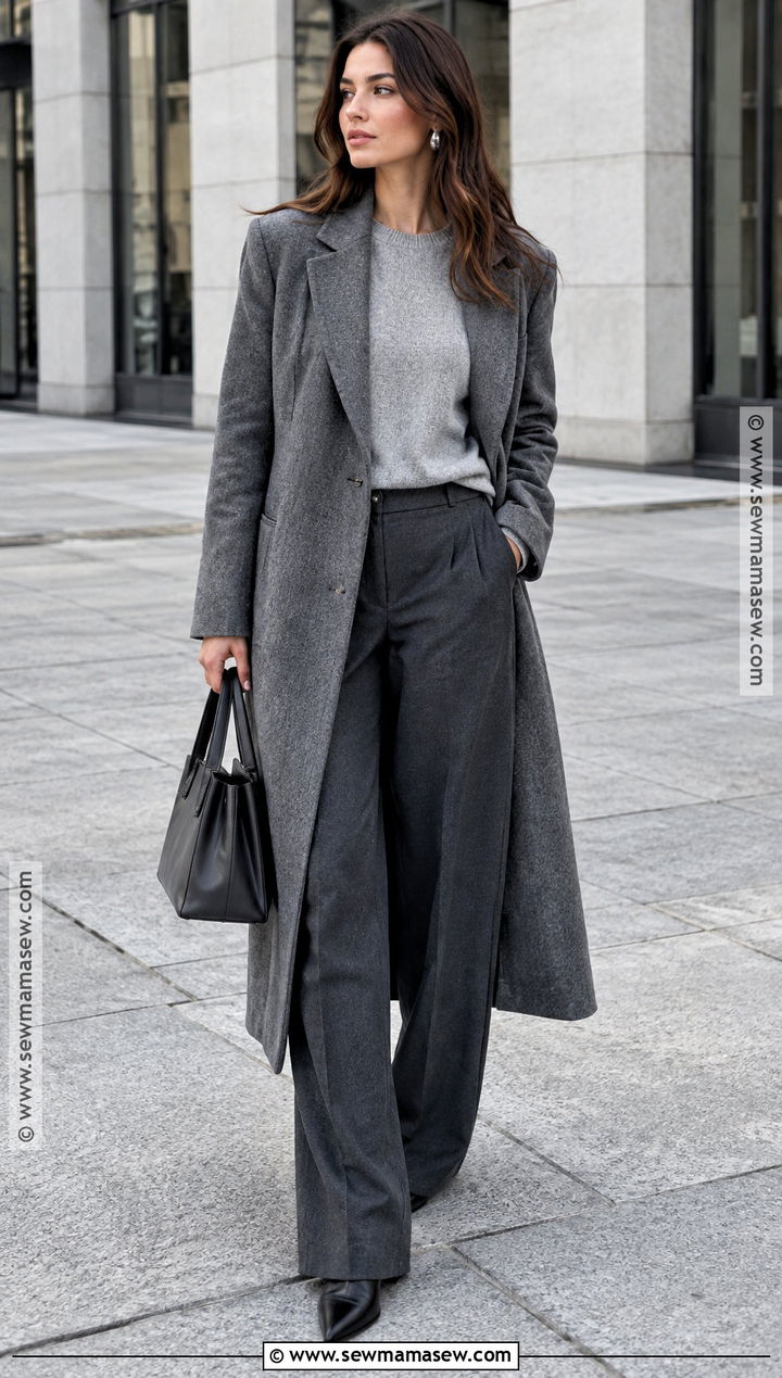 Monochrome Gray Autumn Corporate Outfit - 25 autumn corporate outfits