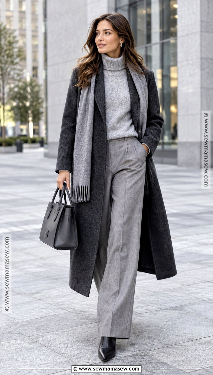 Monochrome Gray City Outfit - 20 Fall Outfits City
