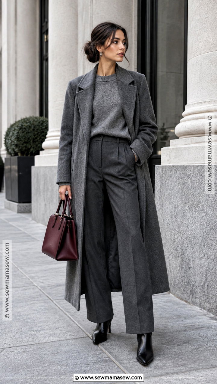 Monochrome Gray NYC Fall Outfit - 25 fall in new york city outfits