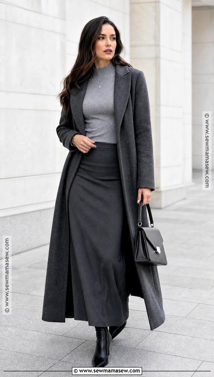 Monochrome Gray Witch Outfit - 35 witch outfit ideas