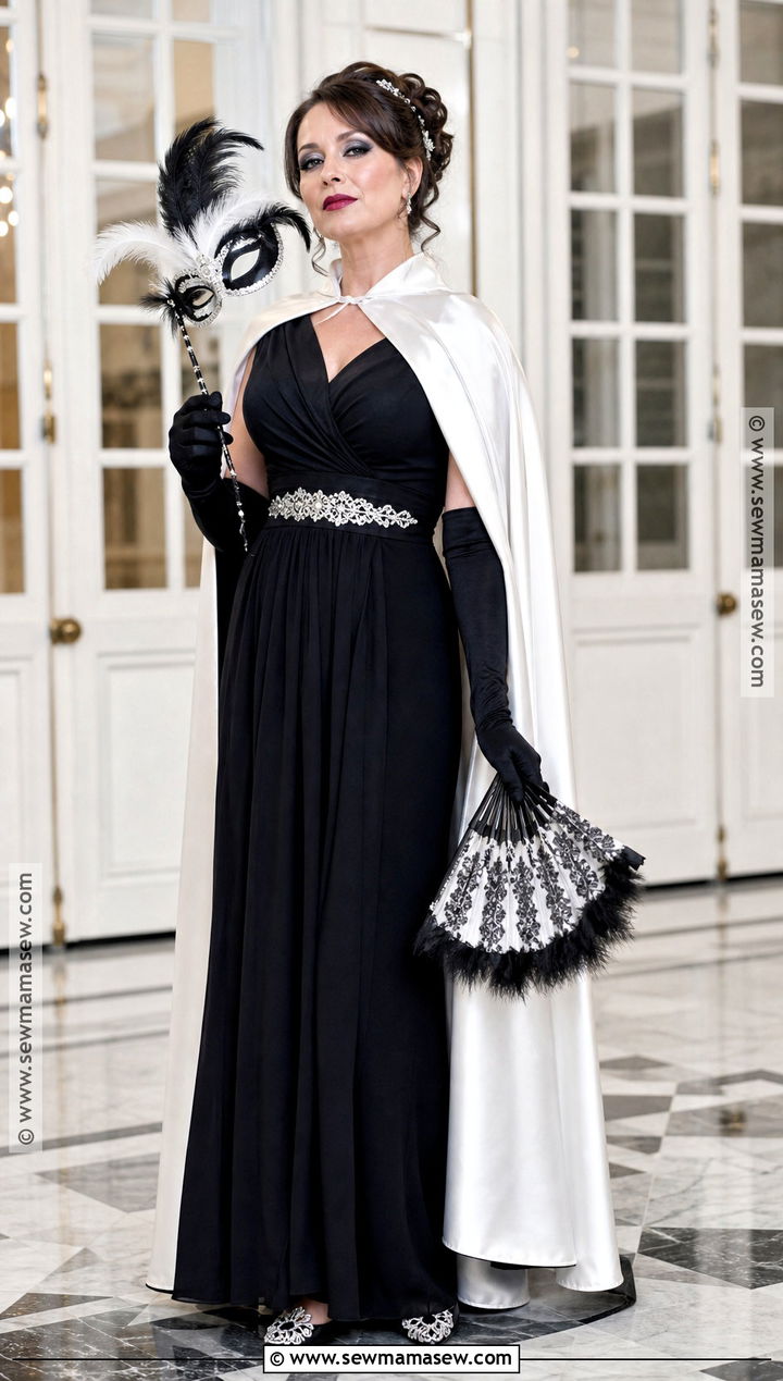 Monochrome Masquerade Costume - 45 nun costume ideas
