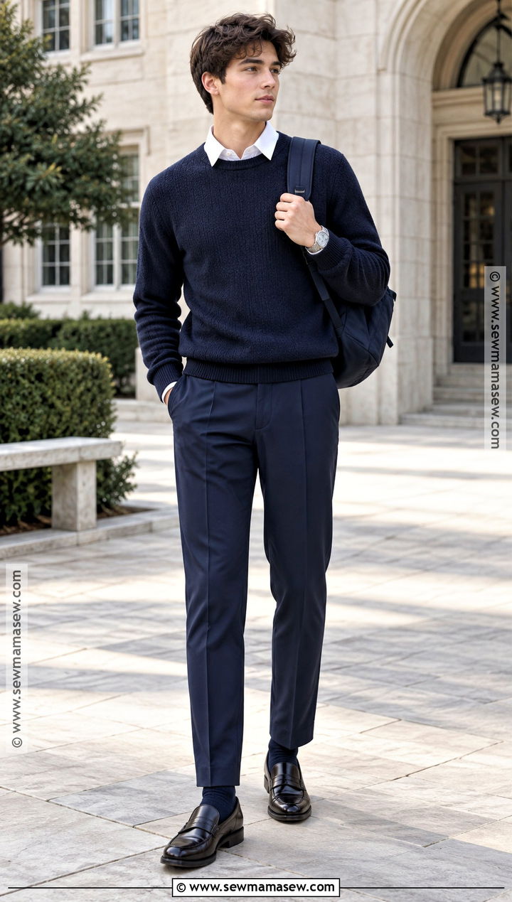 Monochrome Navy Senior Uniform - 20 back to school outfits uniform senior