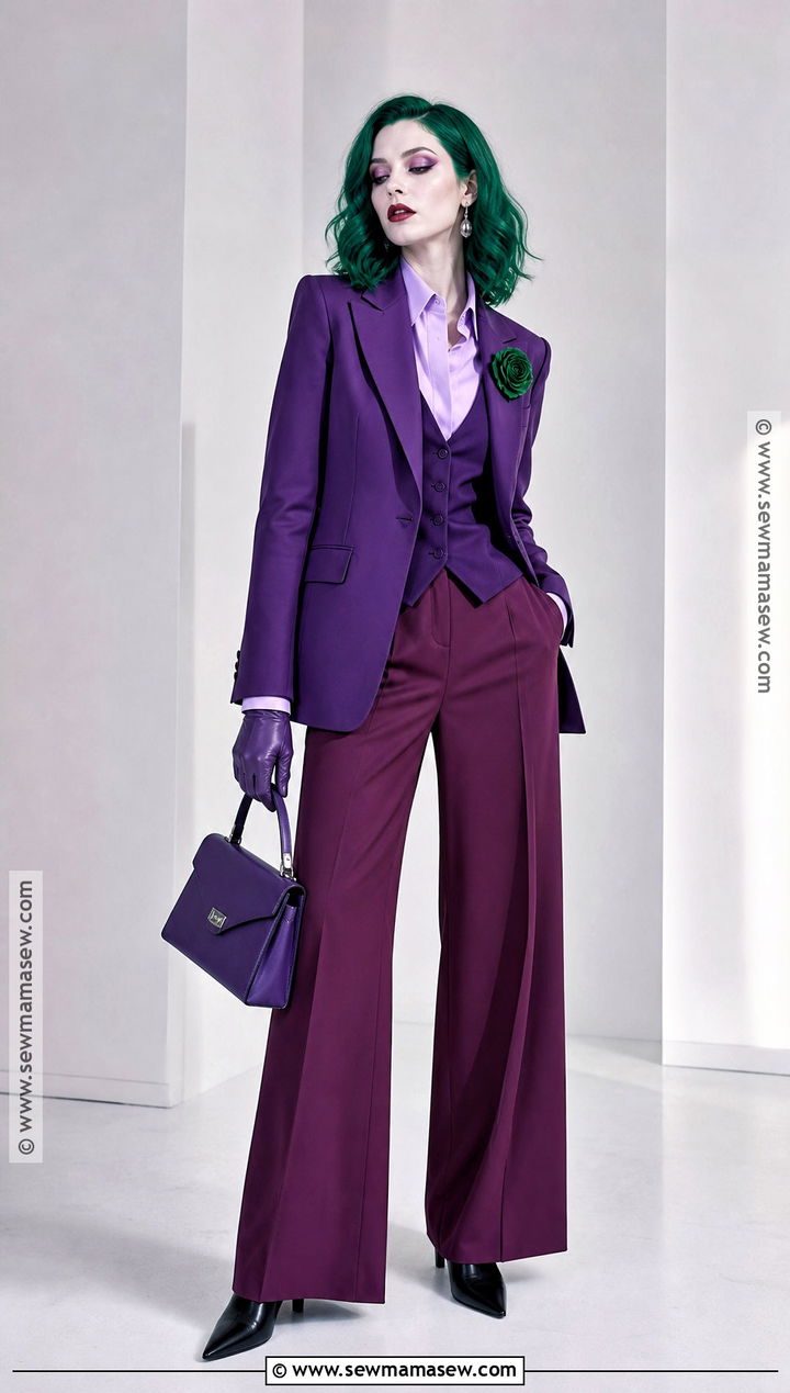 Monochrome Purple Female Joker Costume - 35 female joker costume ideas