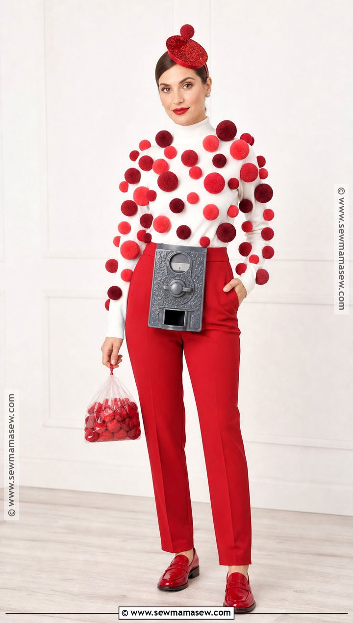 Monochrome Red Gumball Costume - 35 gumball costume ideas