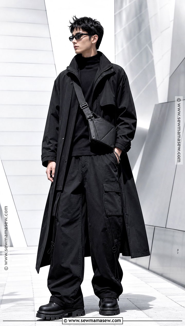 Monochrome Streetwear Vampire Aesthetic Outfit - 30 vampire aesthetic outfit male ideas