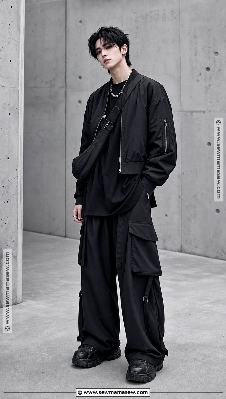 Monochrome Streetwear Vampire Outfit - 30 modern vampire outfit ideas for men