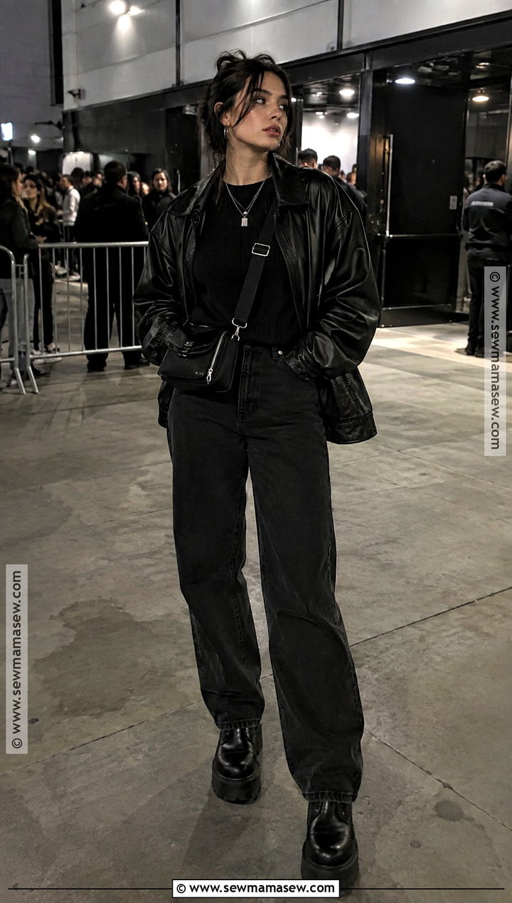 Monochrome Sweater Weather Concert Outfit - 20 the neighbourhood sweater weather ideas