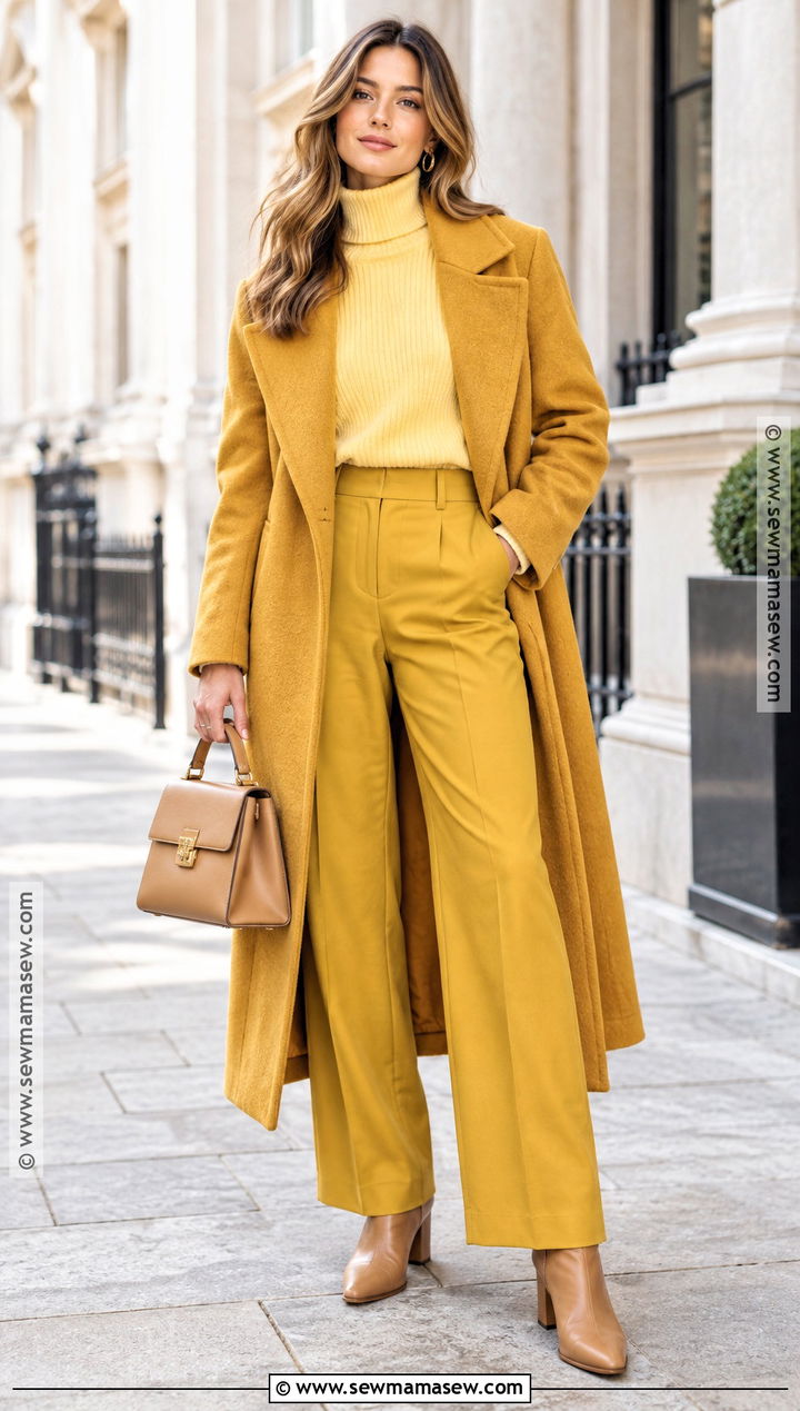 Monochrome Yellow Fall Outfit - 20 Yellow Fall Outfits