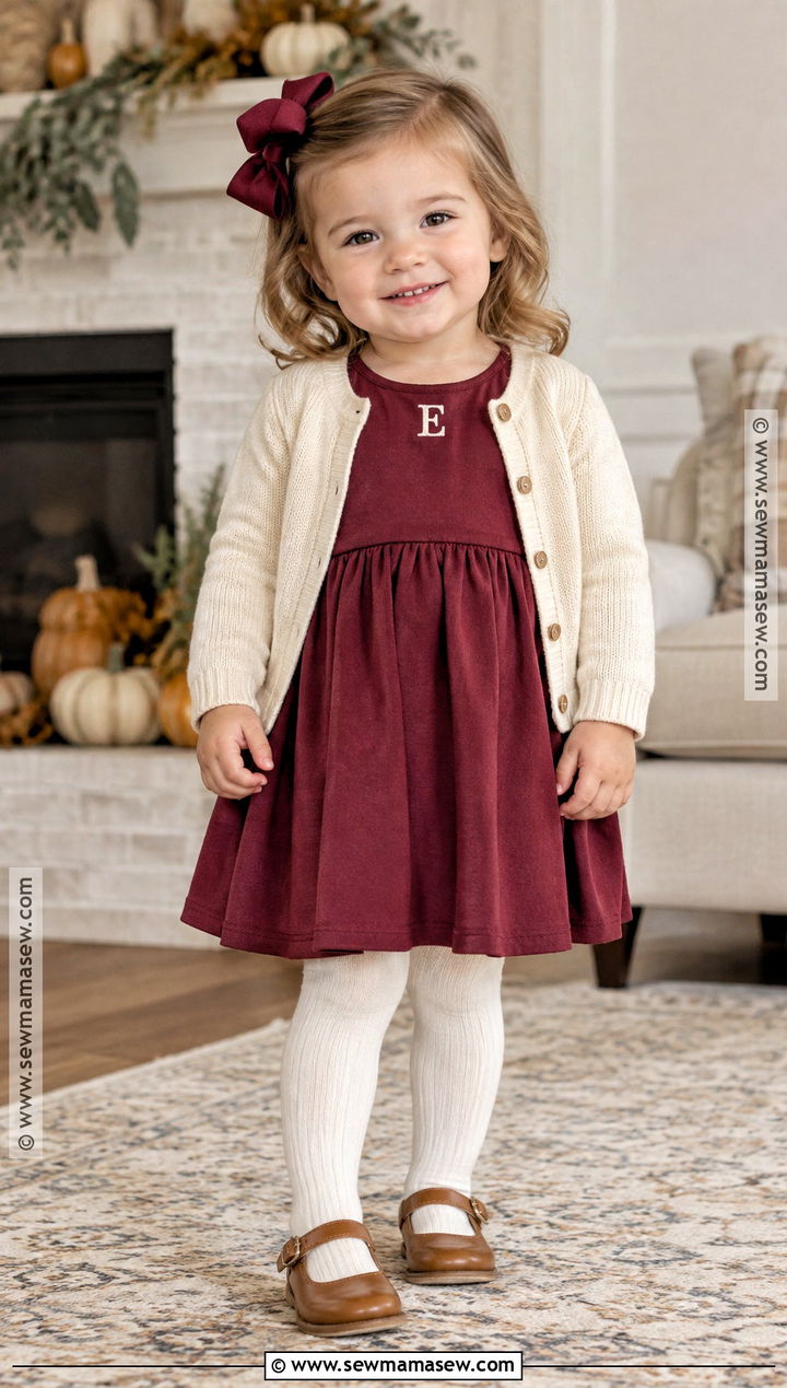 Monogrammed Dress Toddler Thanksgiving Outfit - 25 toddler thanksgiving outfit ideas for girls