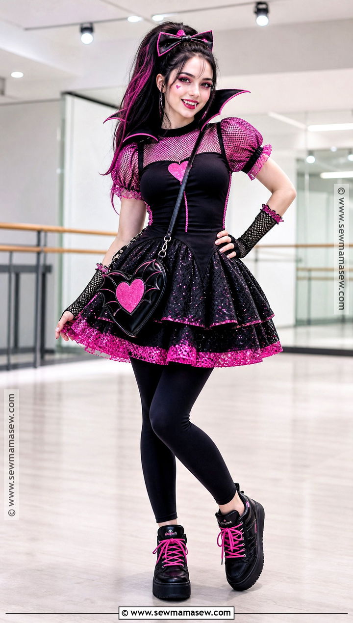 Monster Dance Draculaura Cosplay Dress - 30 Draculara Cosplay Outfit Ideas