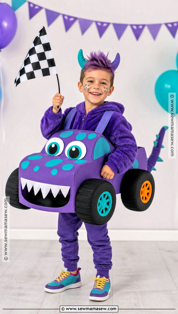 Monster Face Monster Truck Costume - 30 monster truck costume ideas