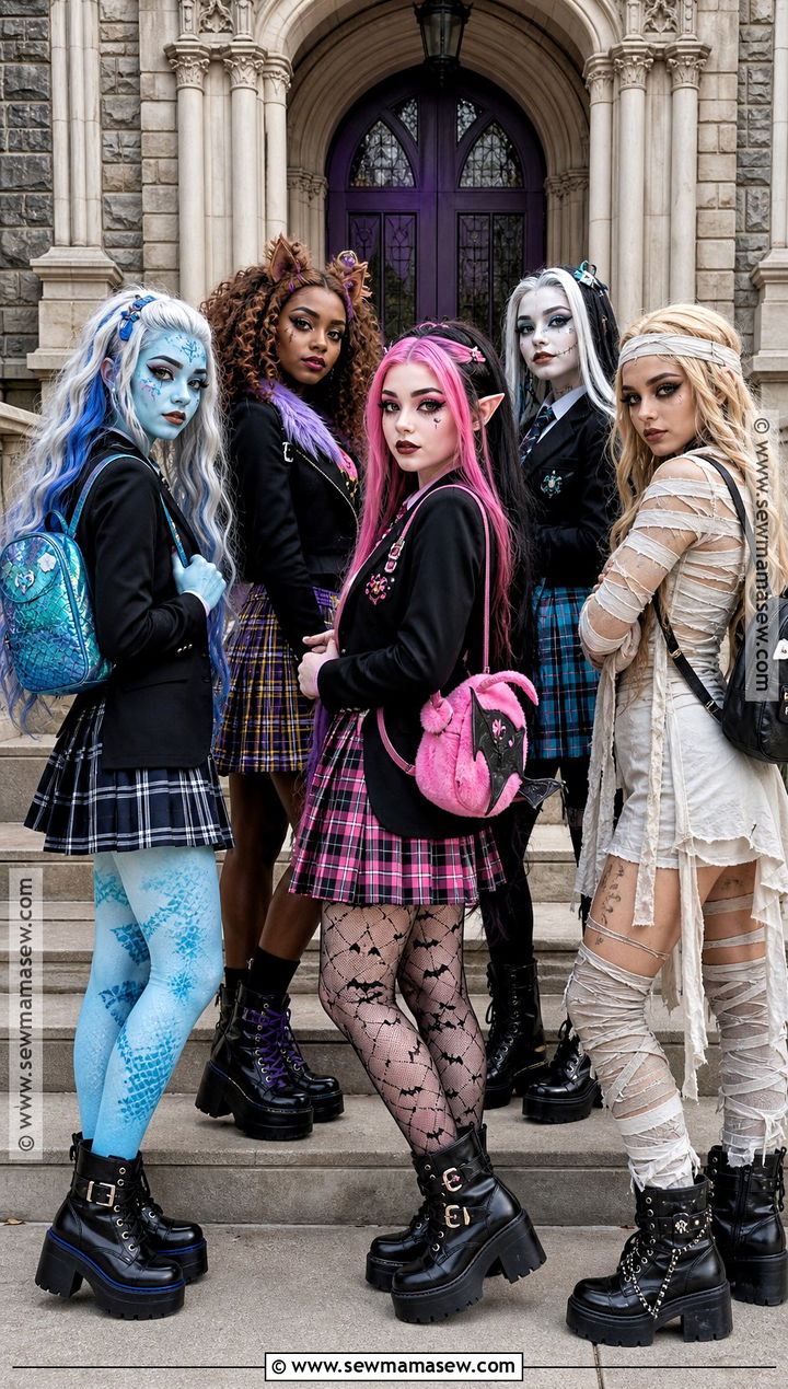 Monster High Group Costume - 40 Group Halloween Costumes for Teens