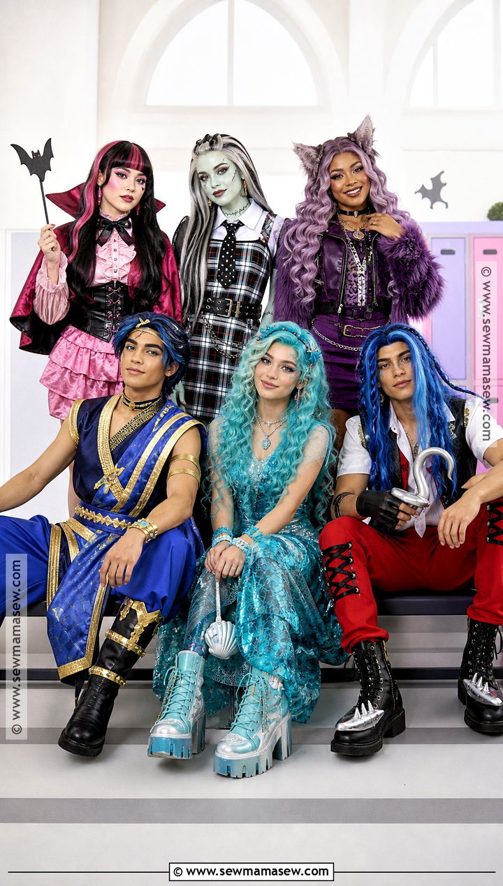 Monster High Group Costume With Six Ghouls - 50 monster high costume ideas