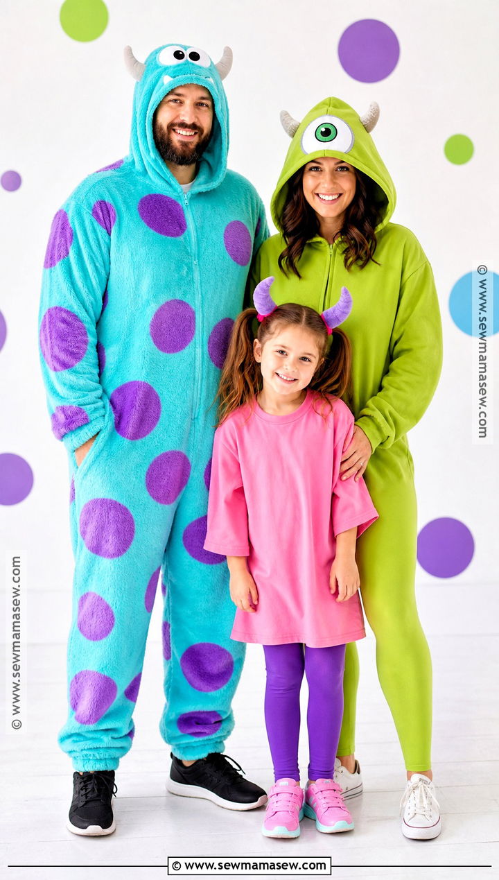 Monsters Inc Family Costume - 30 family costumes for 3
