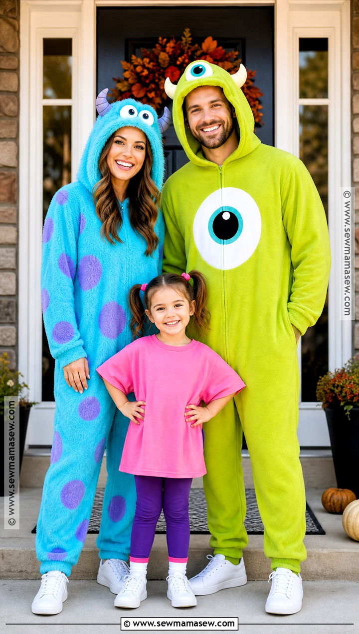 Monsters Inc Family Costume - 35 halloween family costumes for 3
