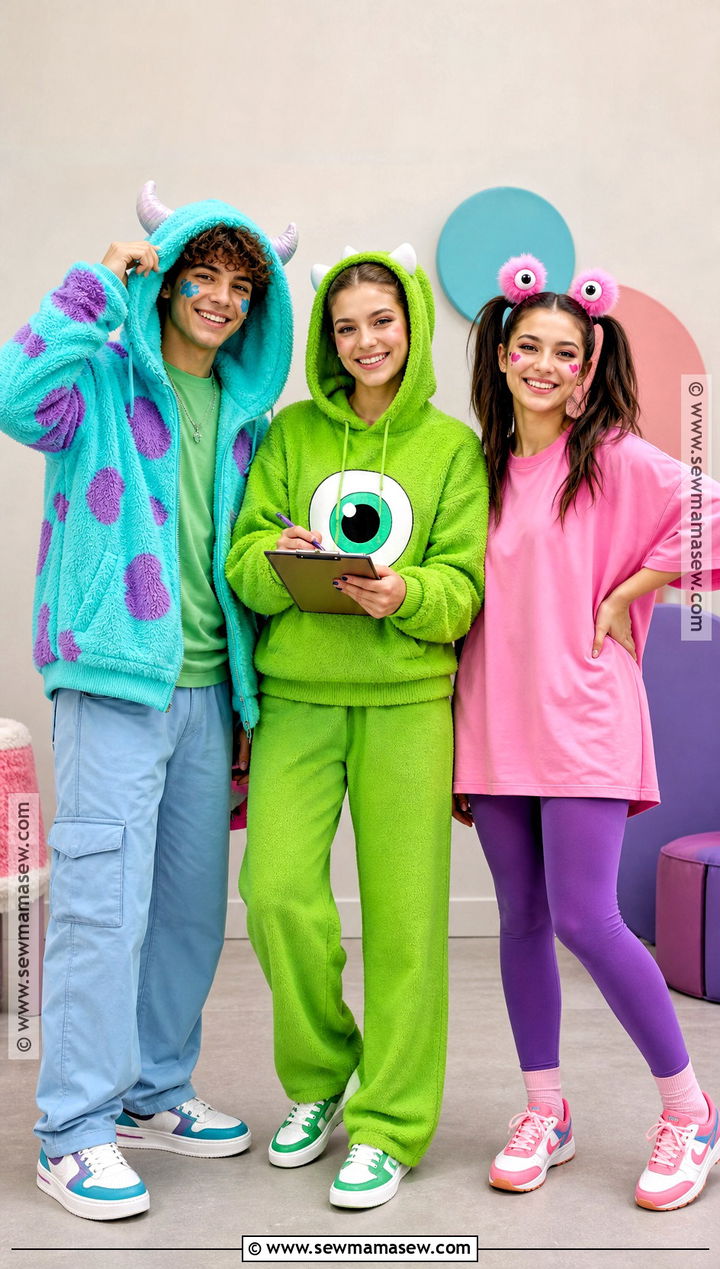 Monsters Inc Trio Halloween Outfit - 30 3 Ppl Halloween Outfits