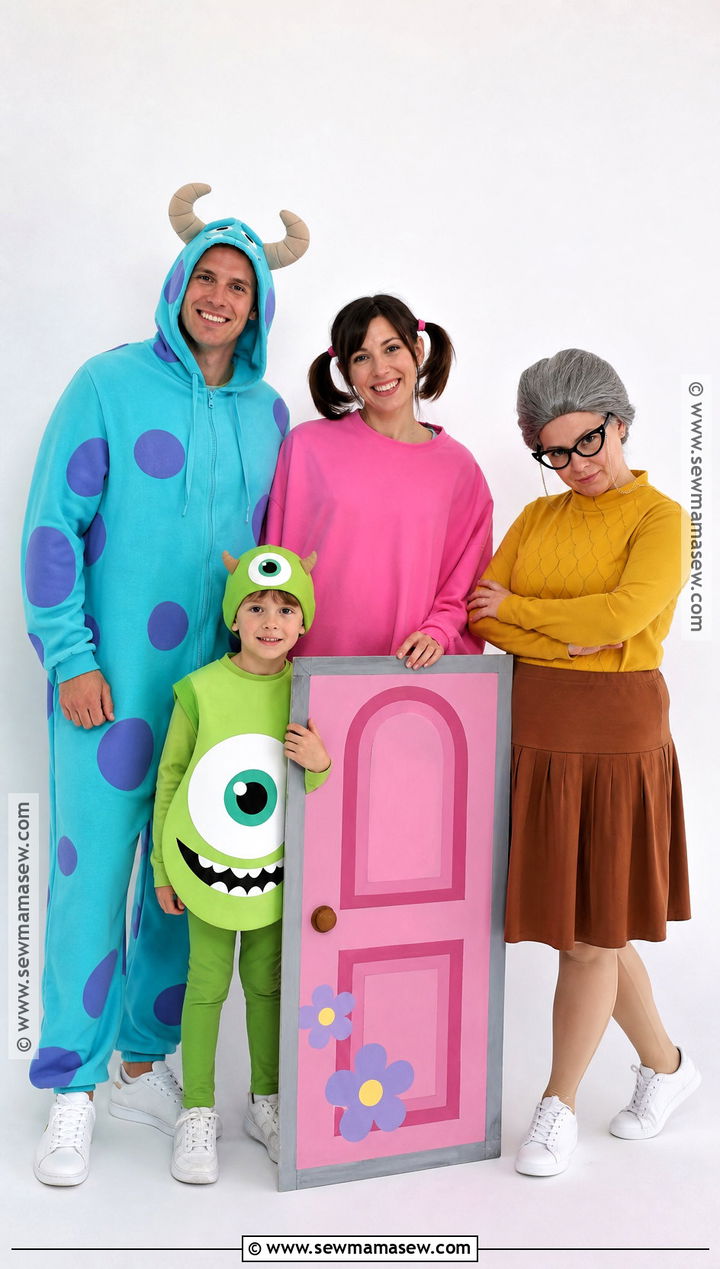 Monsters Inc Family Costume - 30 family costume ideas for 4