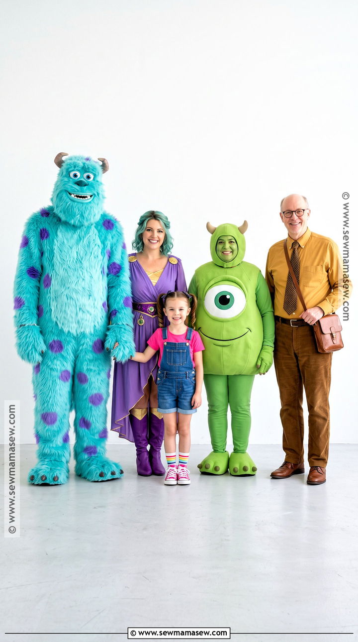Monsters Inc Family Costume - 30 family costumes for 5 halloween