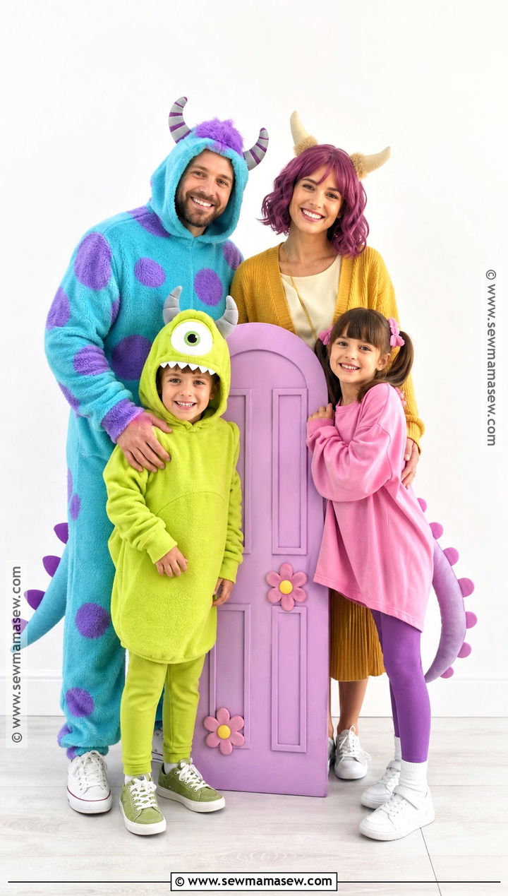 Monsters Inc Family Costume - 35 disney family costumes