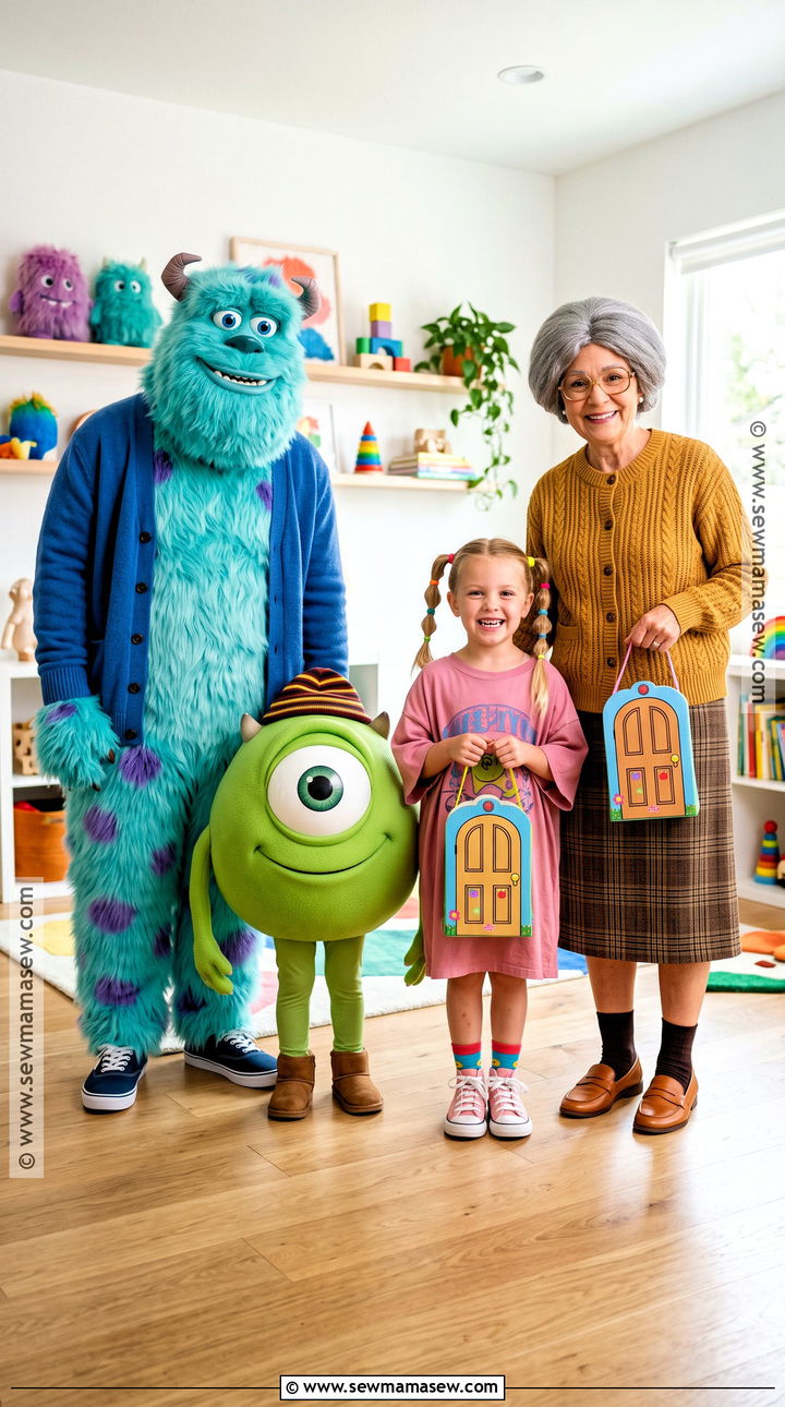 Monsters Inc Family Costume - 35 family of four halloween costumes