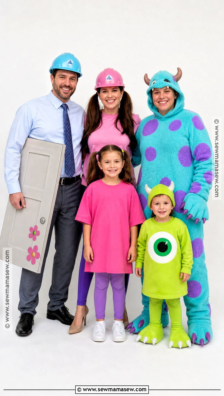 Monsters Inc Family Costume - 50 family halloween costumes