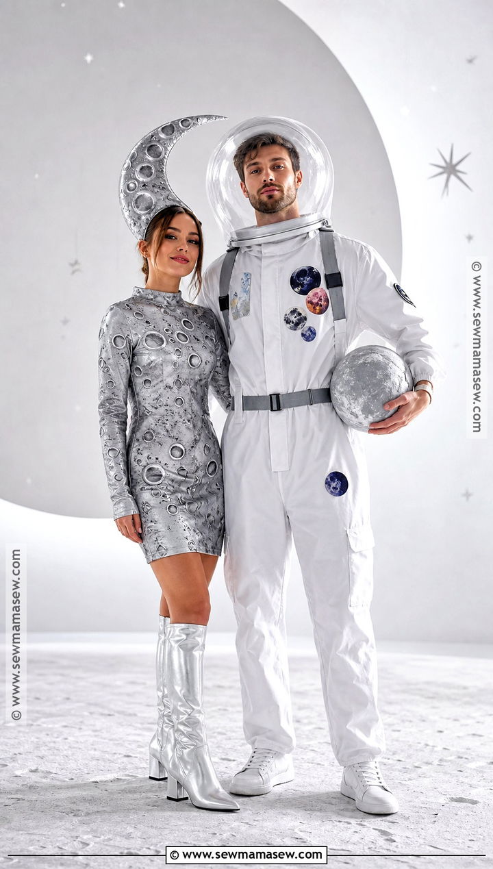 Moon And Astronaut Couple Costume - 30 unique couple costumes