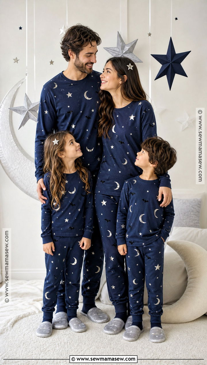 Moon And Star Matching Halloween Pajamas - 30 matching halloween pajamas