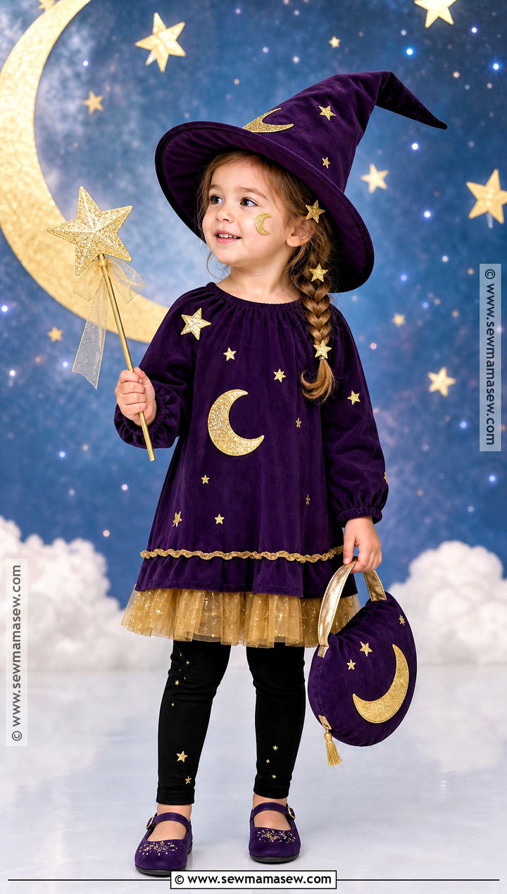 Moon And Stars Toddler Witch Costume - 30 toddler witch costumes